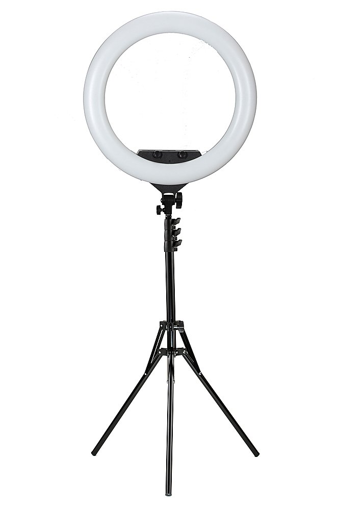 "High Brightness 26cm Ring Light in Use - Illuminate your photos and videos with precision using our versatile ring light. Perfect for content creators, makeup artists, and photographers."